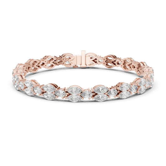 Marquise Tennis Lab Grown Diamond Bracelet