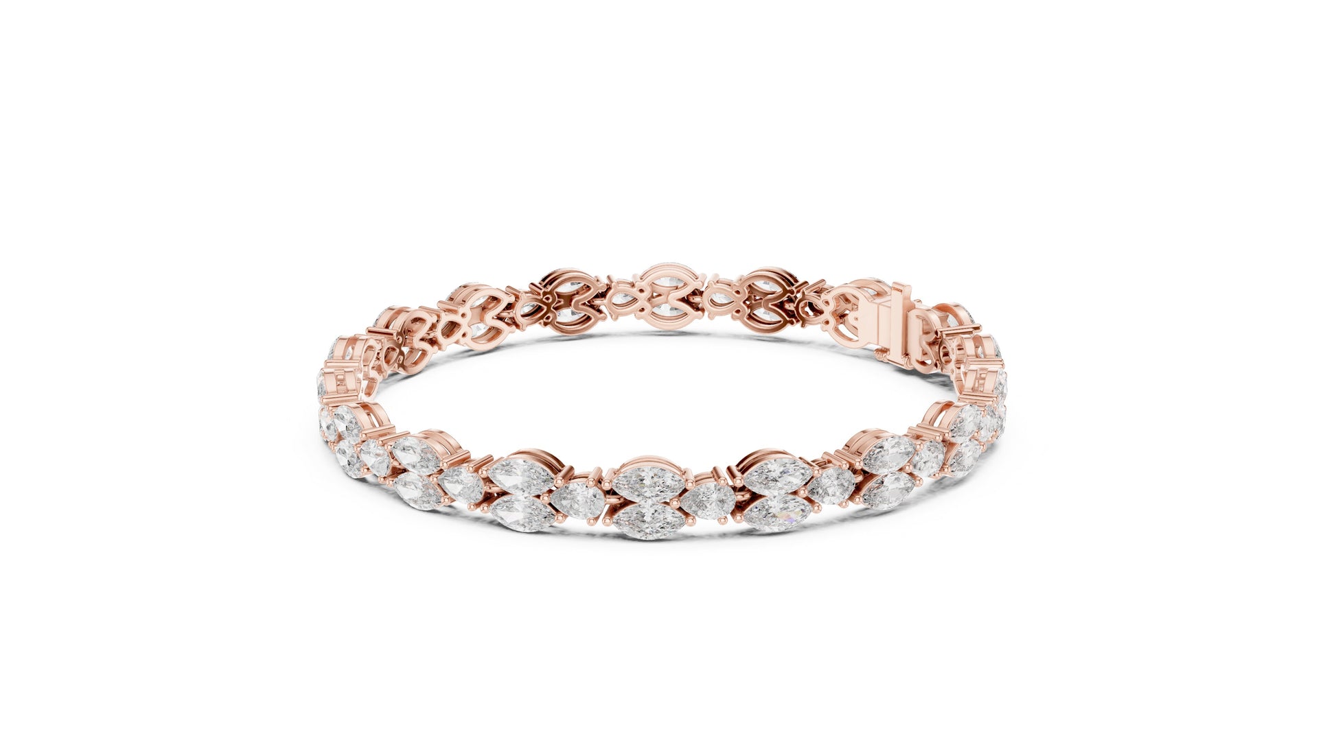 Marquise Tennis Lab Grown Diamond Bracelet