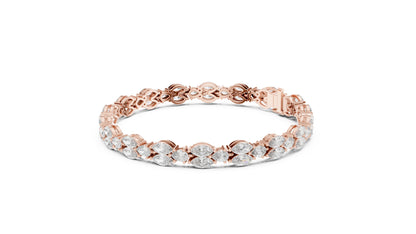 Marquise Tennis Lab Grown Diamond Bracelet