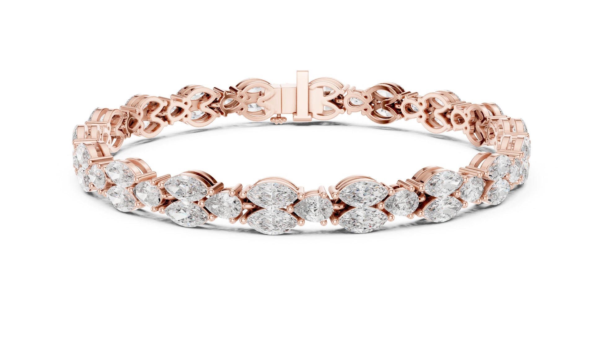 Marquise Tennis Lab Grown Diamond Bracelet