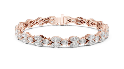 Marquise Tennis Lab Grown Diamond Bracelet