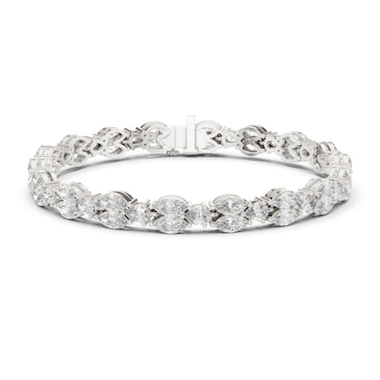 Marquise Tennis Lab Grown Diamond Bracelet