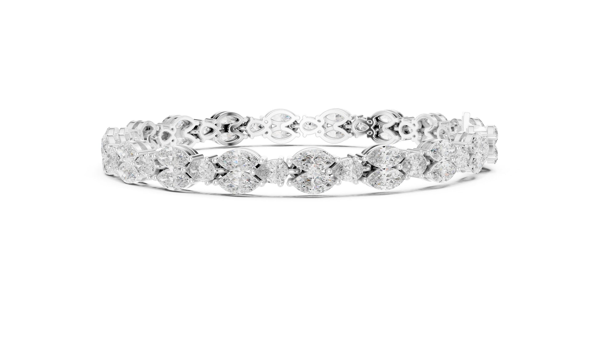 Marquise Tennis Lab Grown Diamond Bracelet