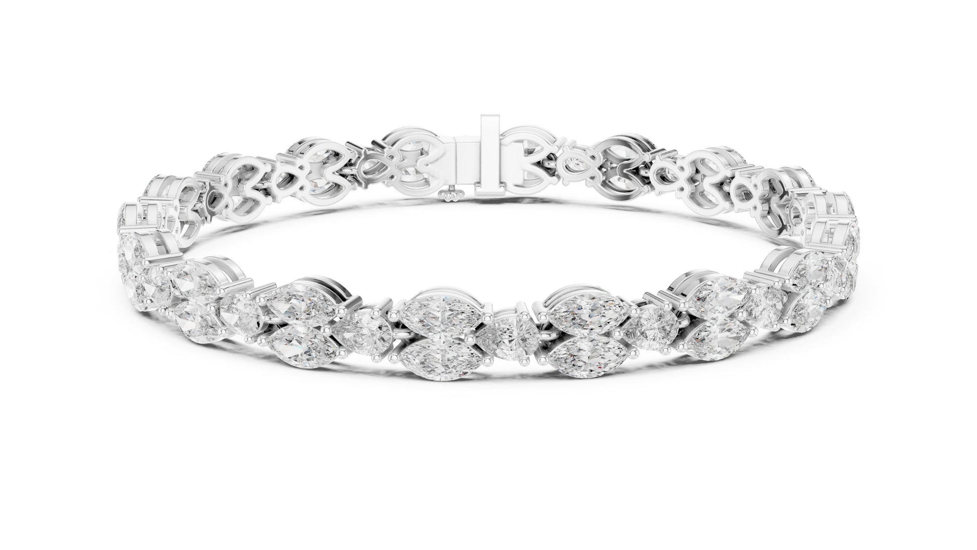 Marquise Tennis Lab Grown Diamond Bracelet