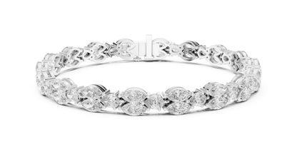 Marquise Tennis Lab Grown Diamond Bracelet