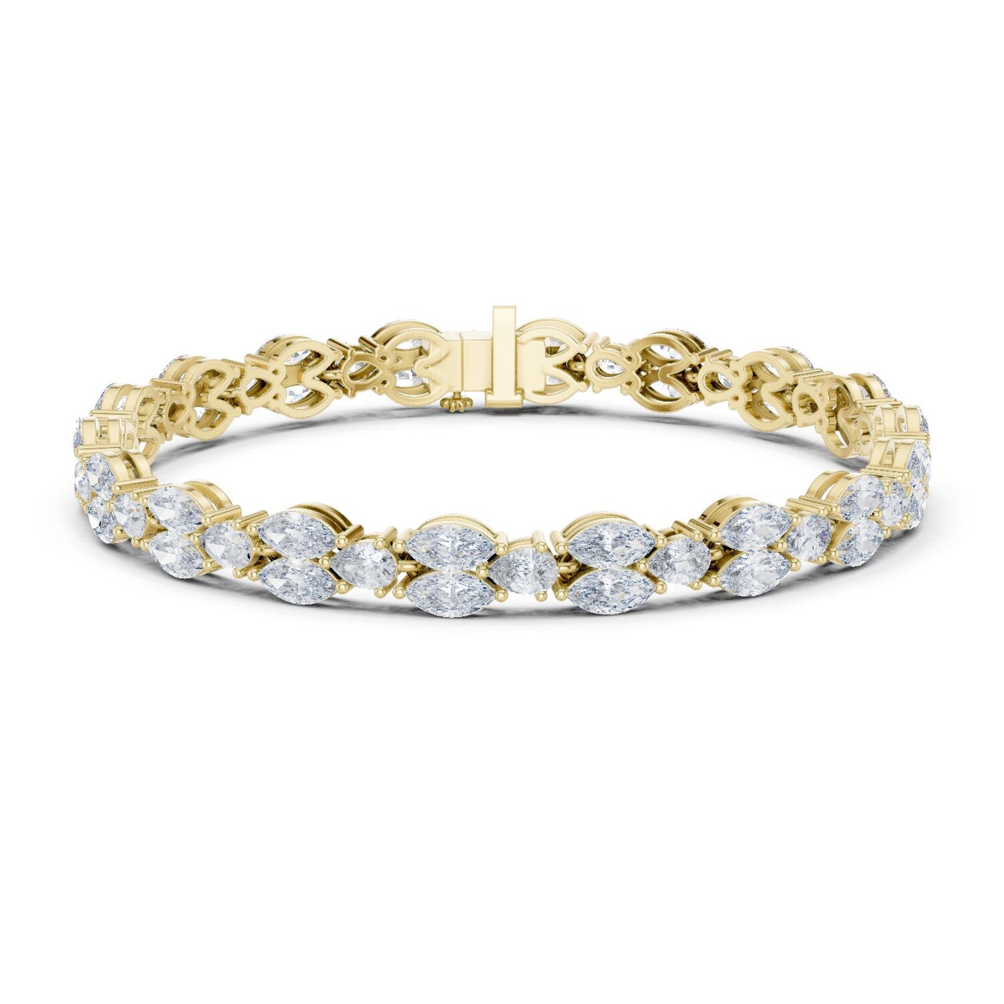 Marquise Tennis Lab Grown Diamond Bracelet