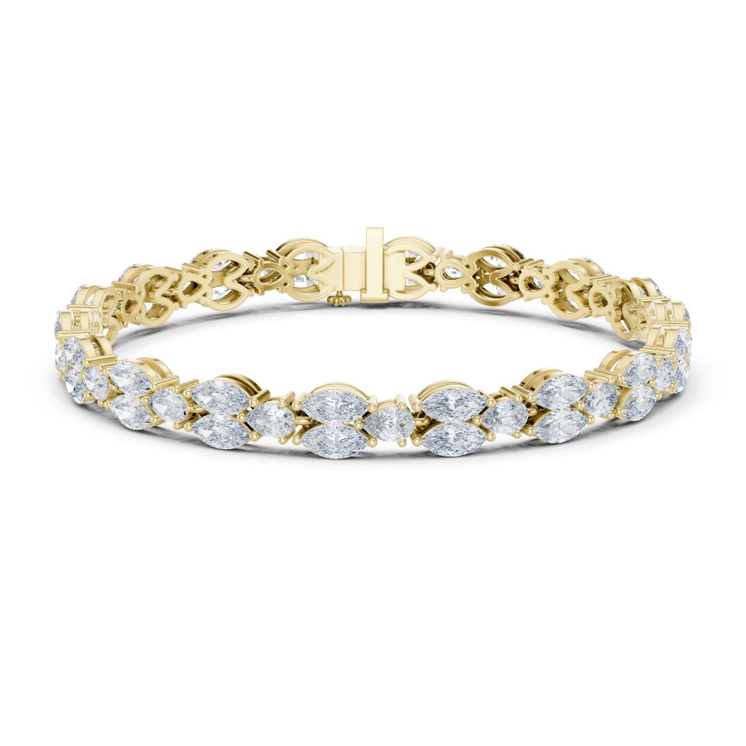 Marquise Tennis Lab Grown Diamond Bracelet