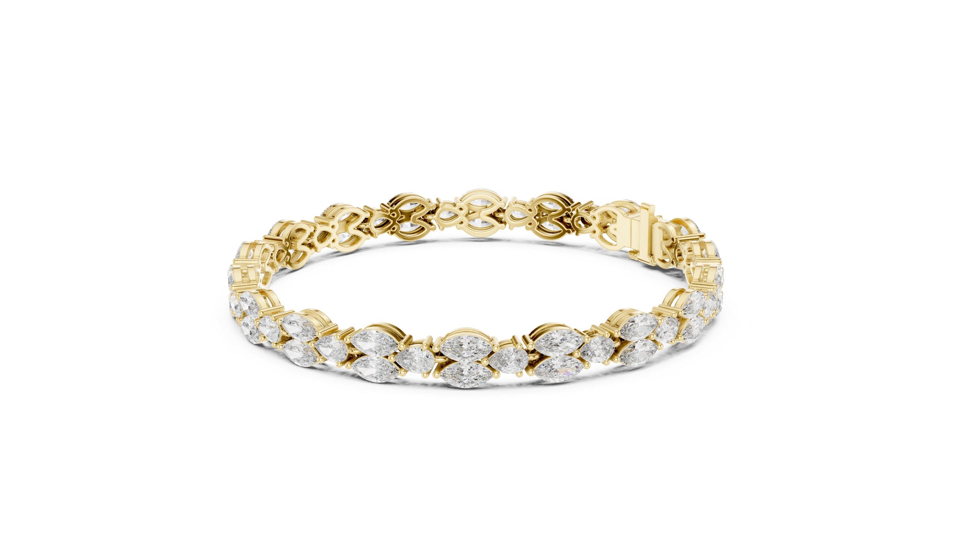 Marquise Tennis Lab Grown Diamond Bracelet