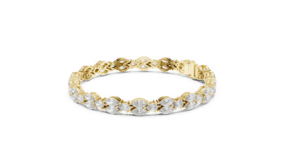 Marquise Tennis Lab Grown Diamond Bracelet