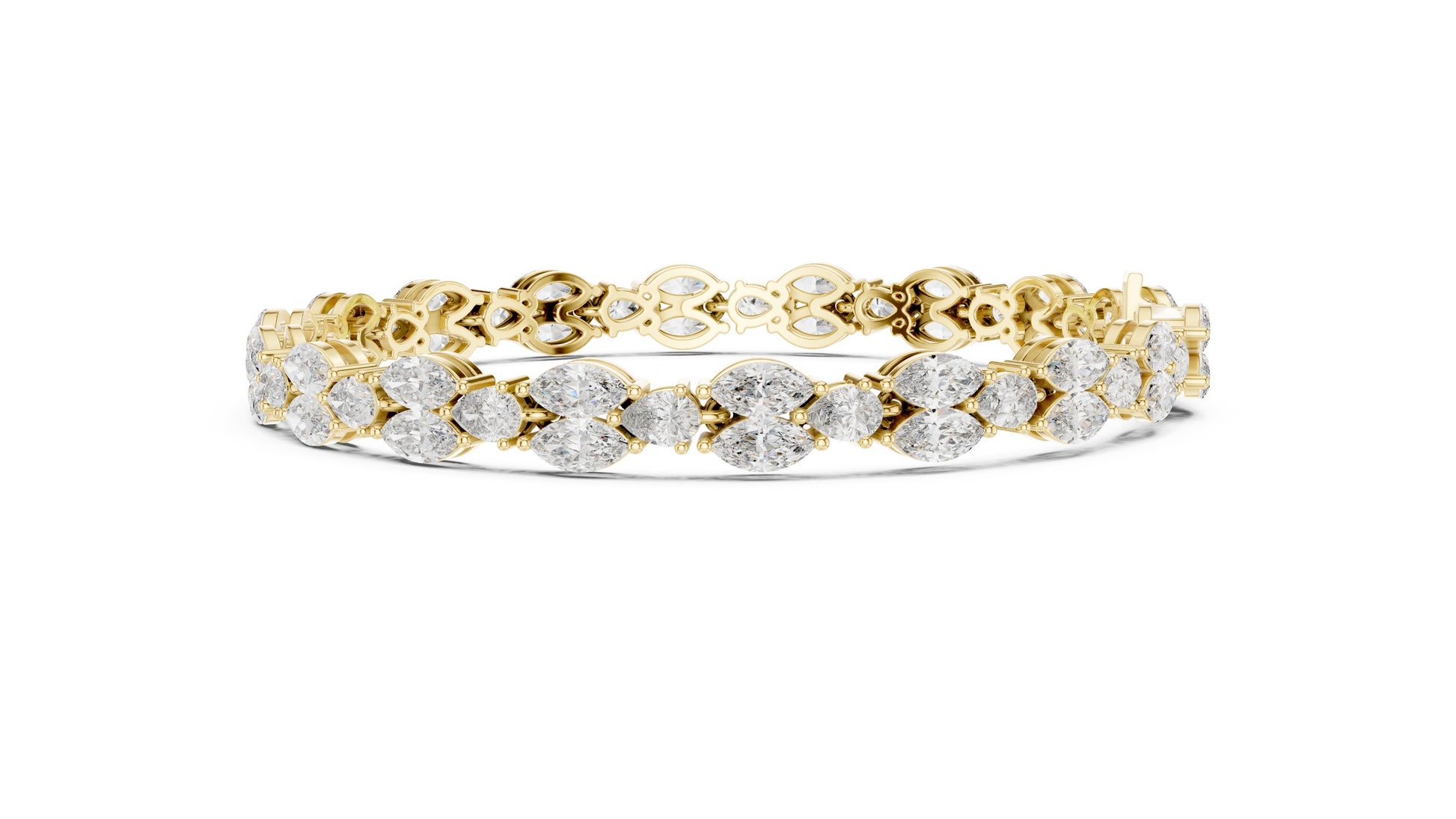 Marquise Tennis Lab Grown Diamond Bracelet