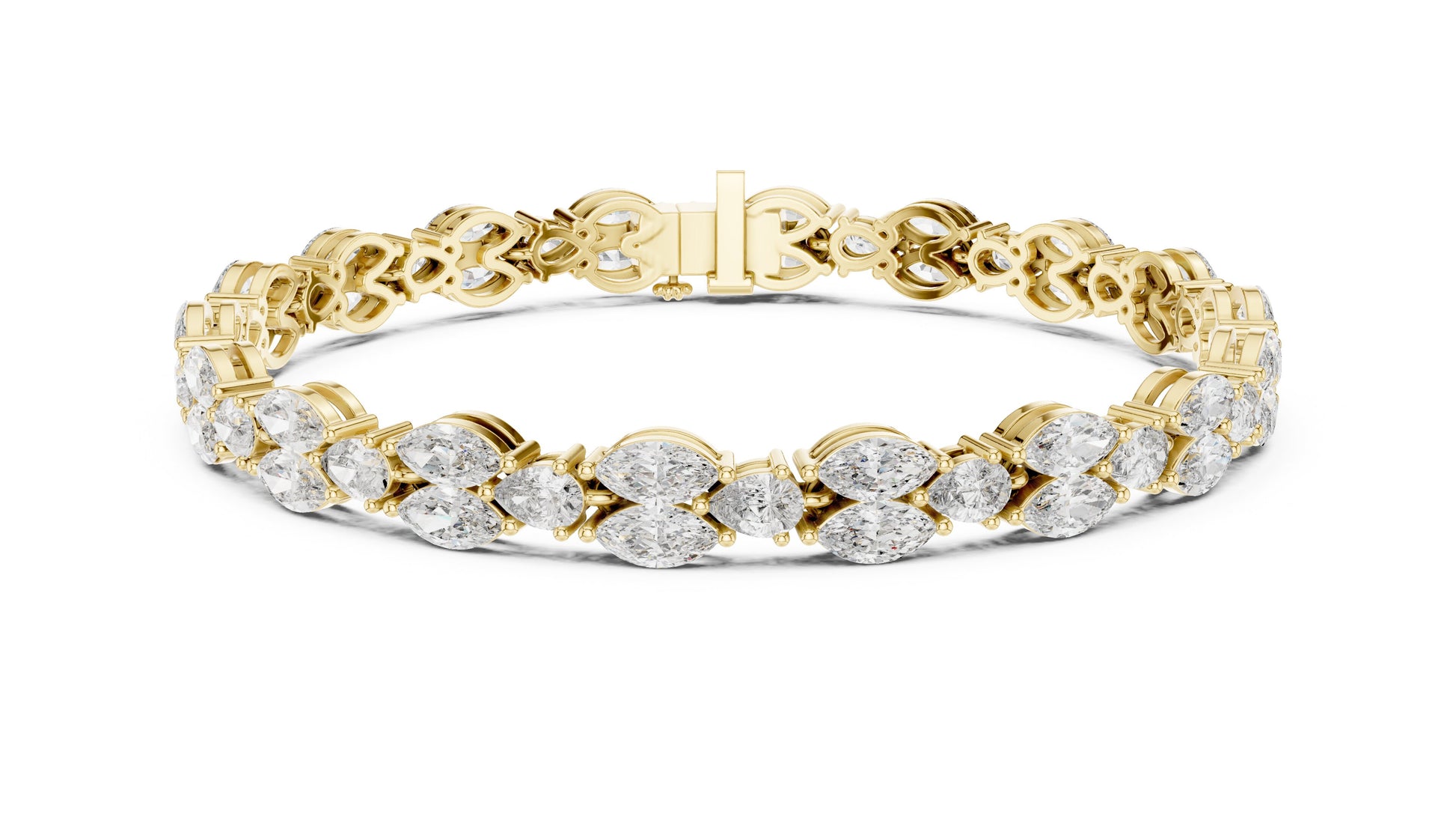 Marquise Tennis Lab Grown Diamond Bracelet