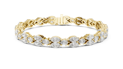Marquise Tennis Lab Grown Diamond Bracelet