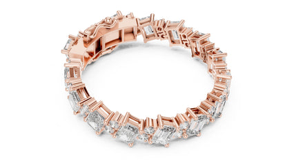 Emerald Tennis Lab Grown Diamond Bracelet