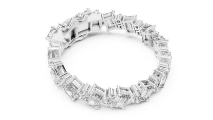 Emerald Tennis Lab Grown Diamond Bracelet