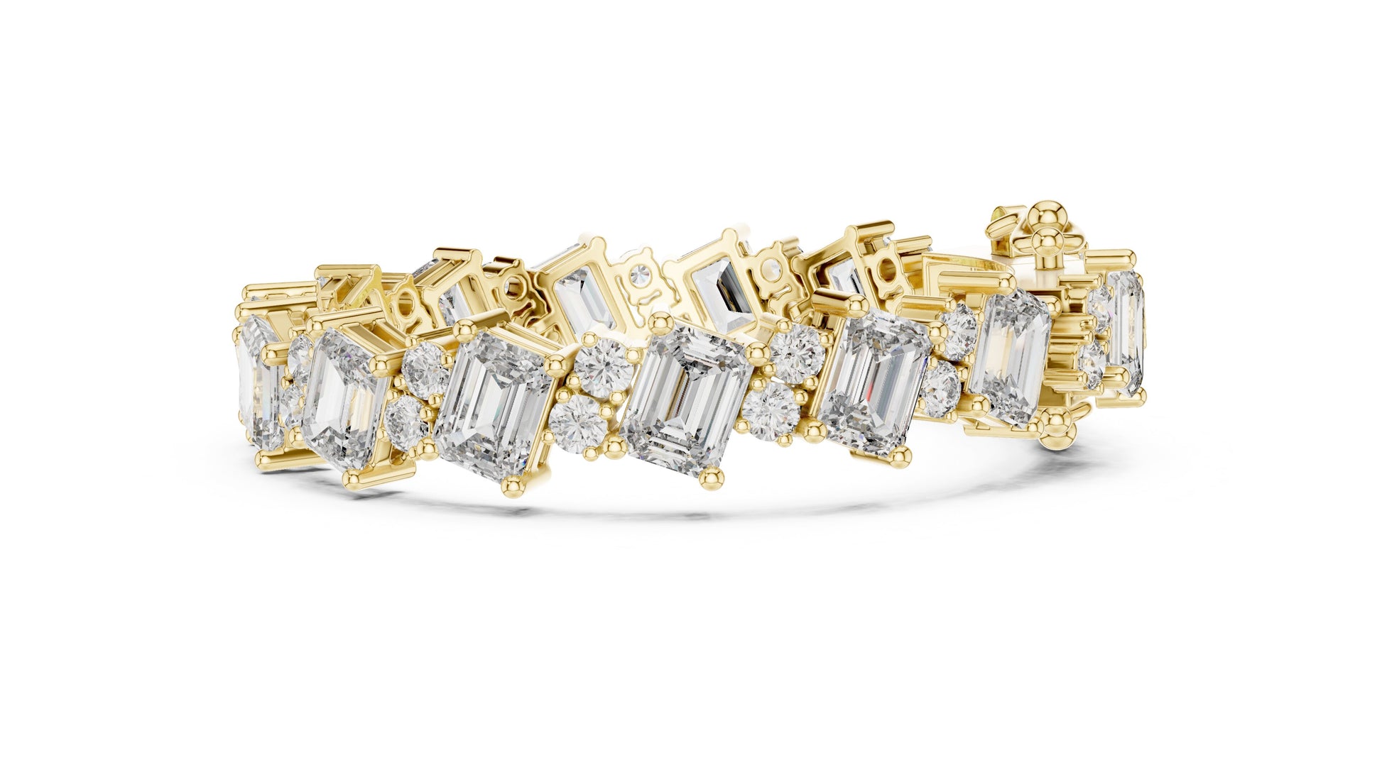 Emerald Tennis Lab Grown Diamond Bracelet