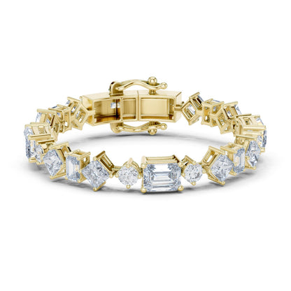 Mixed Shape Lab Grown Diamond Tennis Bracelet