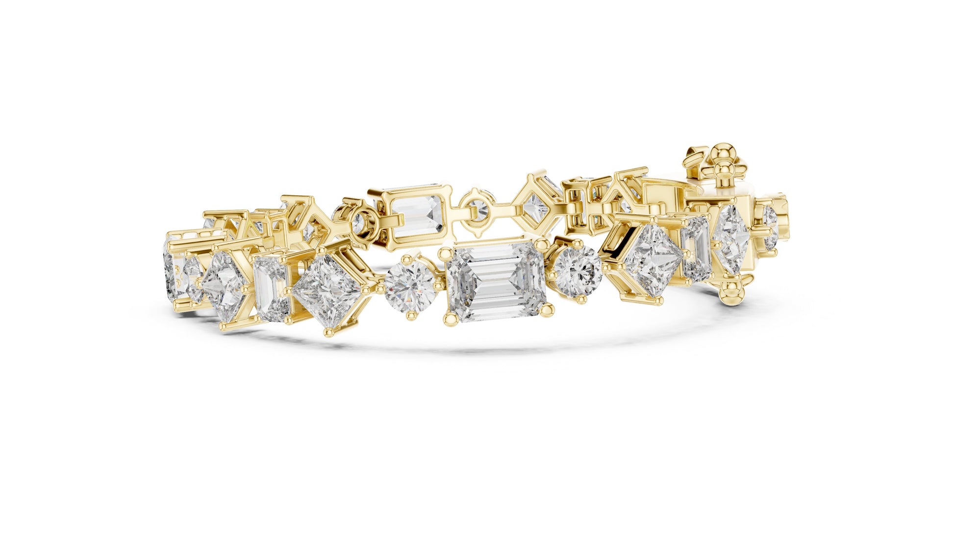 Mixed Shape Lab Grown Diamond Tennis Bracelet
