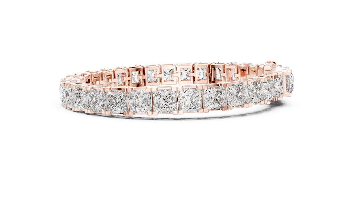 Princess Tennis Lab Grown Diamond Bracelet
