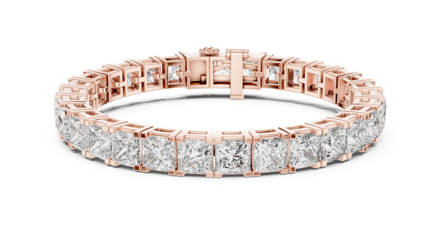 Princess Tennis Lab Grown Diamond Bracelet