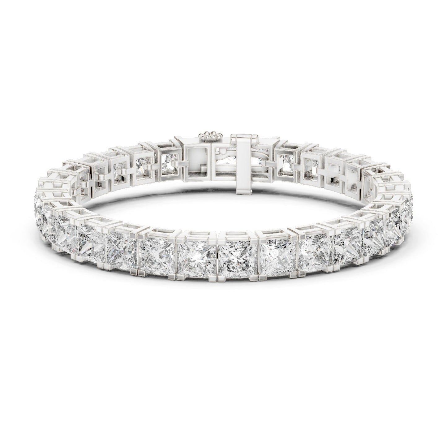 Princess Tennis Lab Grown Diamond Bracelet