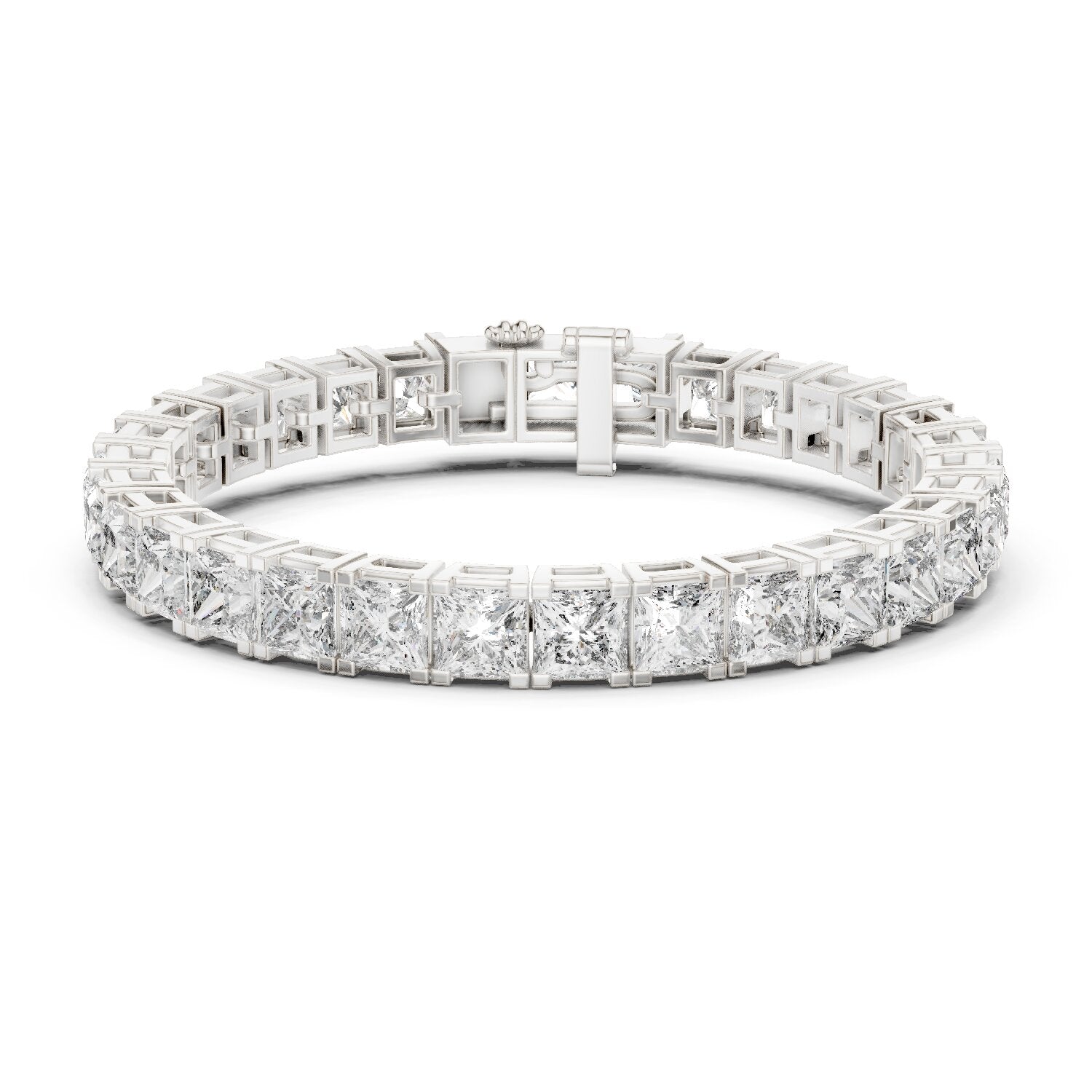 Princess Tennis Lab Grown Diamond Bracelet