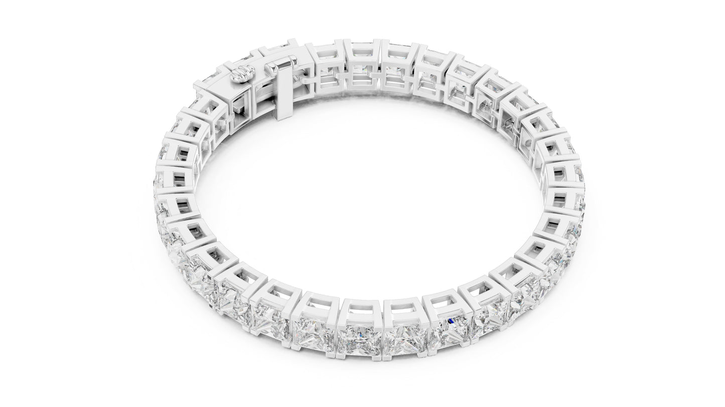 Princess Tennis Lab Grown Diamond Bracelet