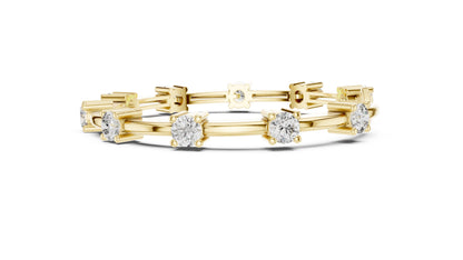 Round Tennis Lab Grown Diamond Bracelet