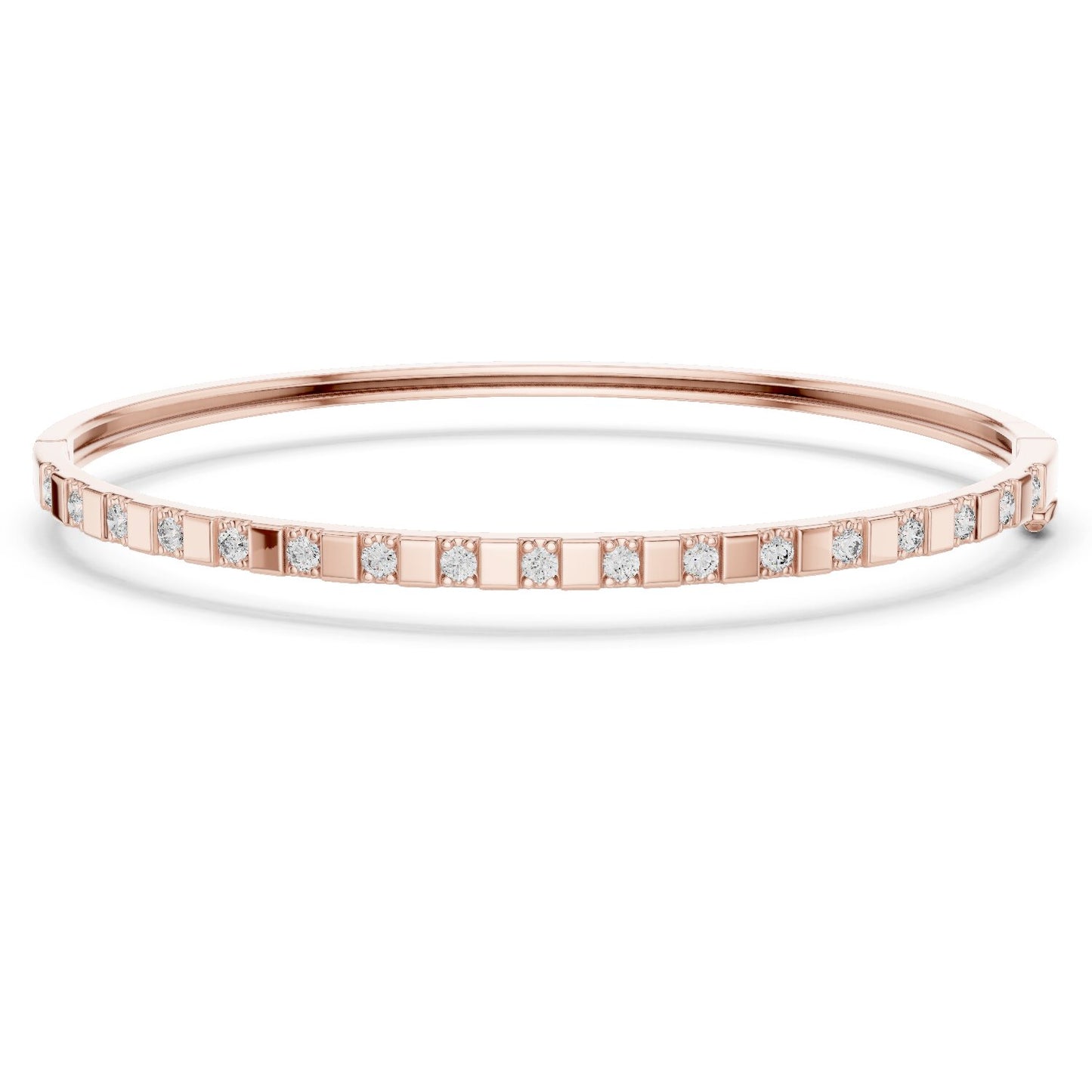 Round Bangle Lab Grown Diamond Bracelet