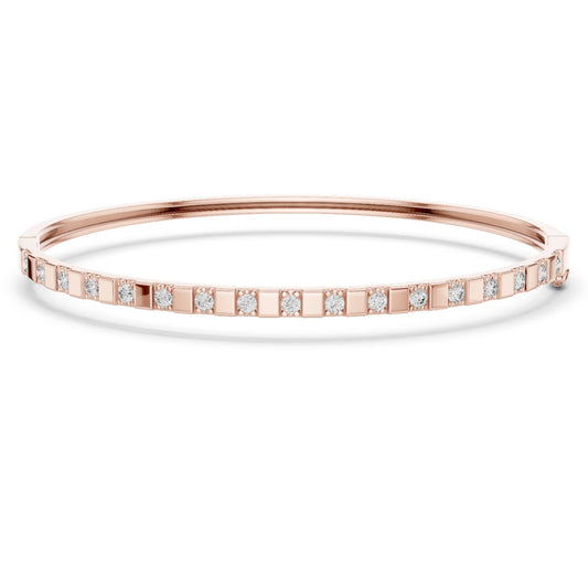 Round Bangle Lab Grown Diamond Bracelet