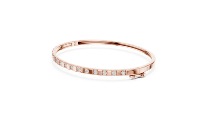 Round Bangle Lab Grown Diamond Bracelet