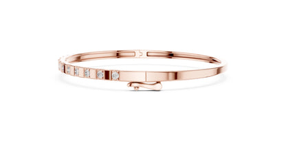 Round Bangle Lab Grown Diamond Bracelet