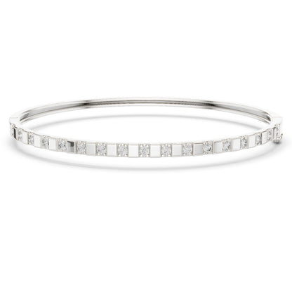 Round Bangle Lab Grown Diamond Bracelet