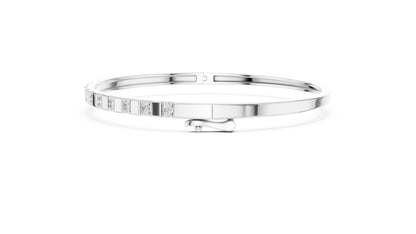 Round Bangle Lab Grown Diamond Bracelet