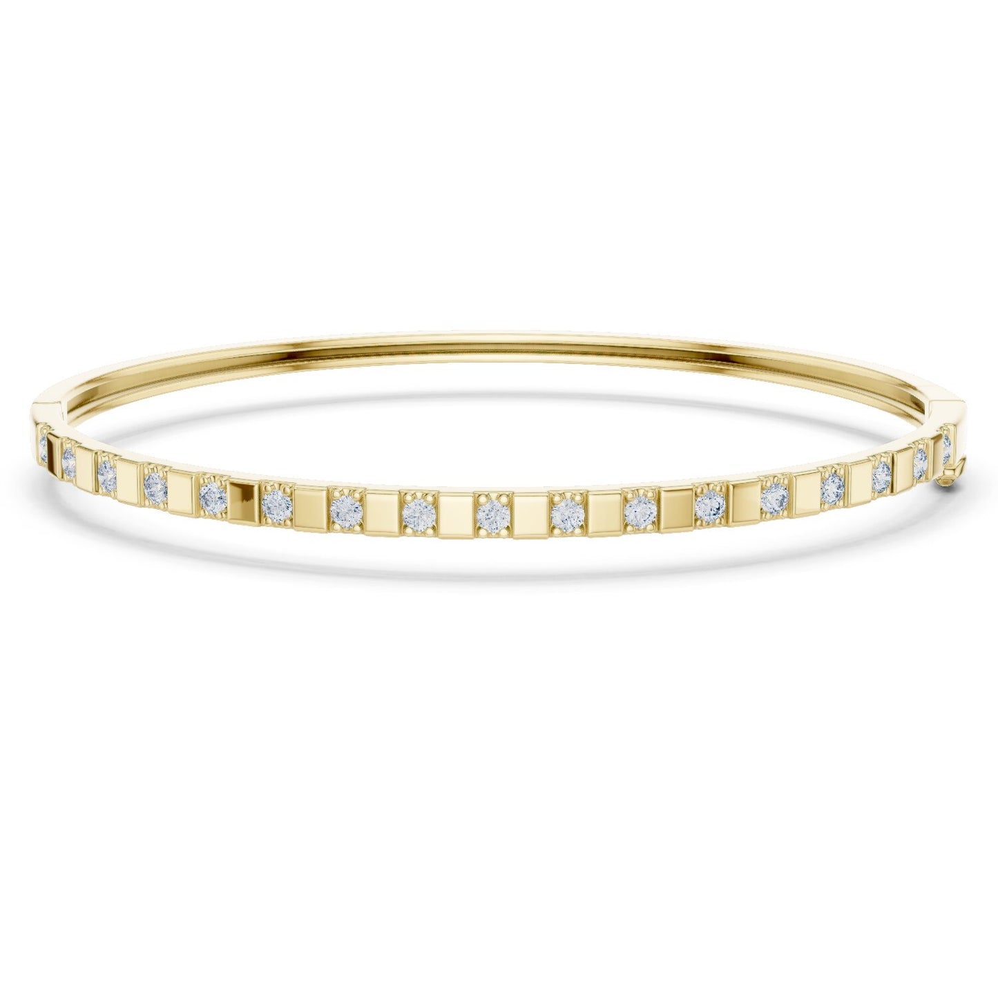 Round Bangle Lab Grown Diamond Bracelet