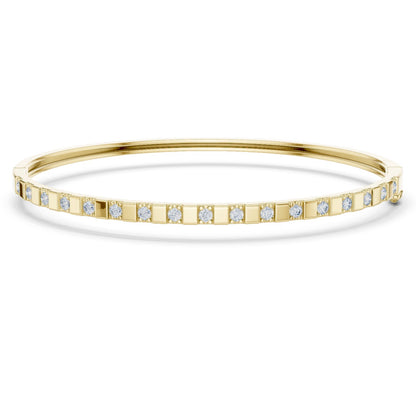 Round Bangle Lab Grown Diamond Bracelet