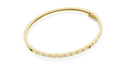 Round Bangle Lab Grown Diamond Bracelet