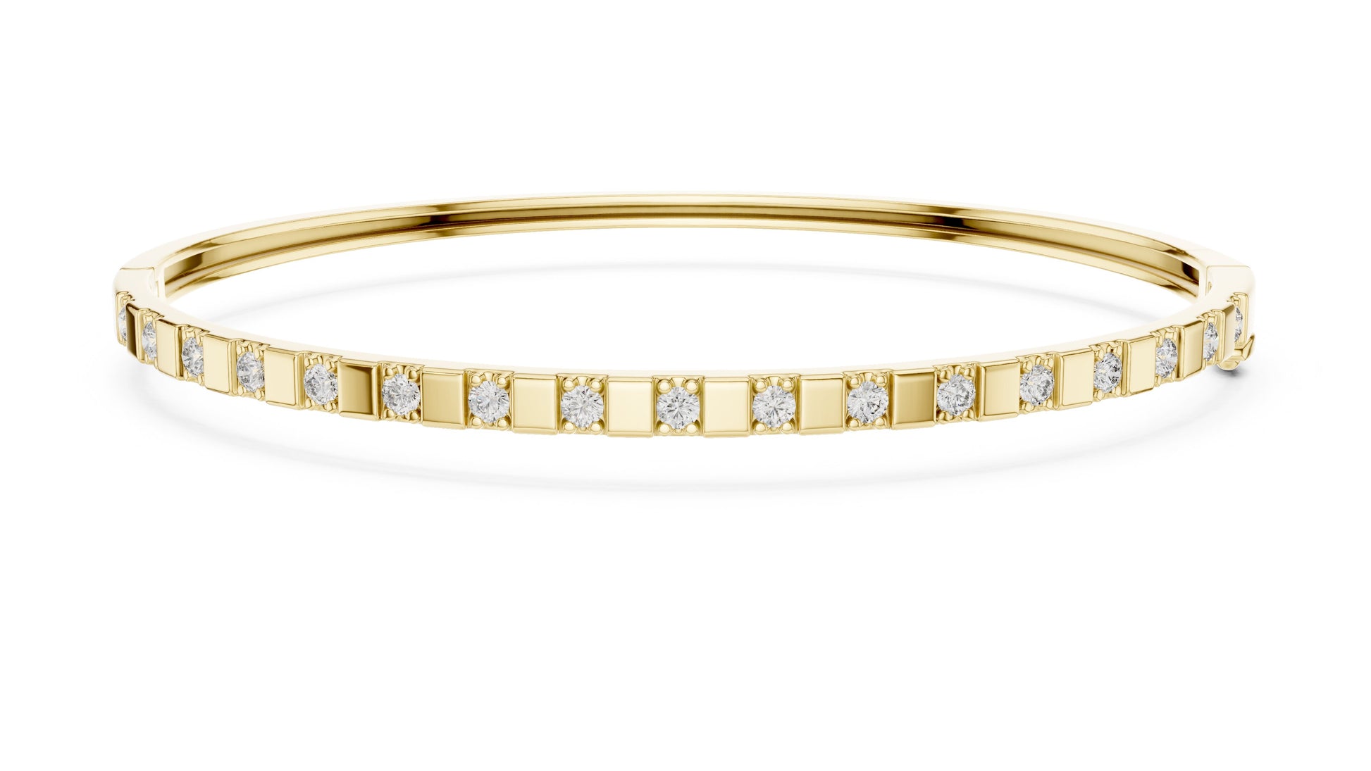 Round Bangle Lab Grown Diamond Bracelet