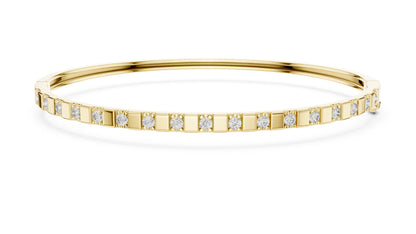 Round Bangle Lab Grown Diamond Bracelet