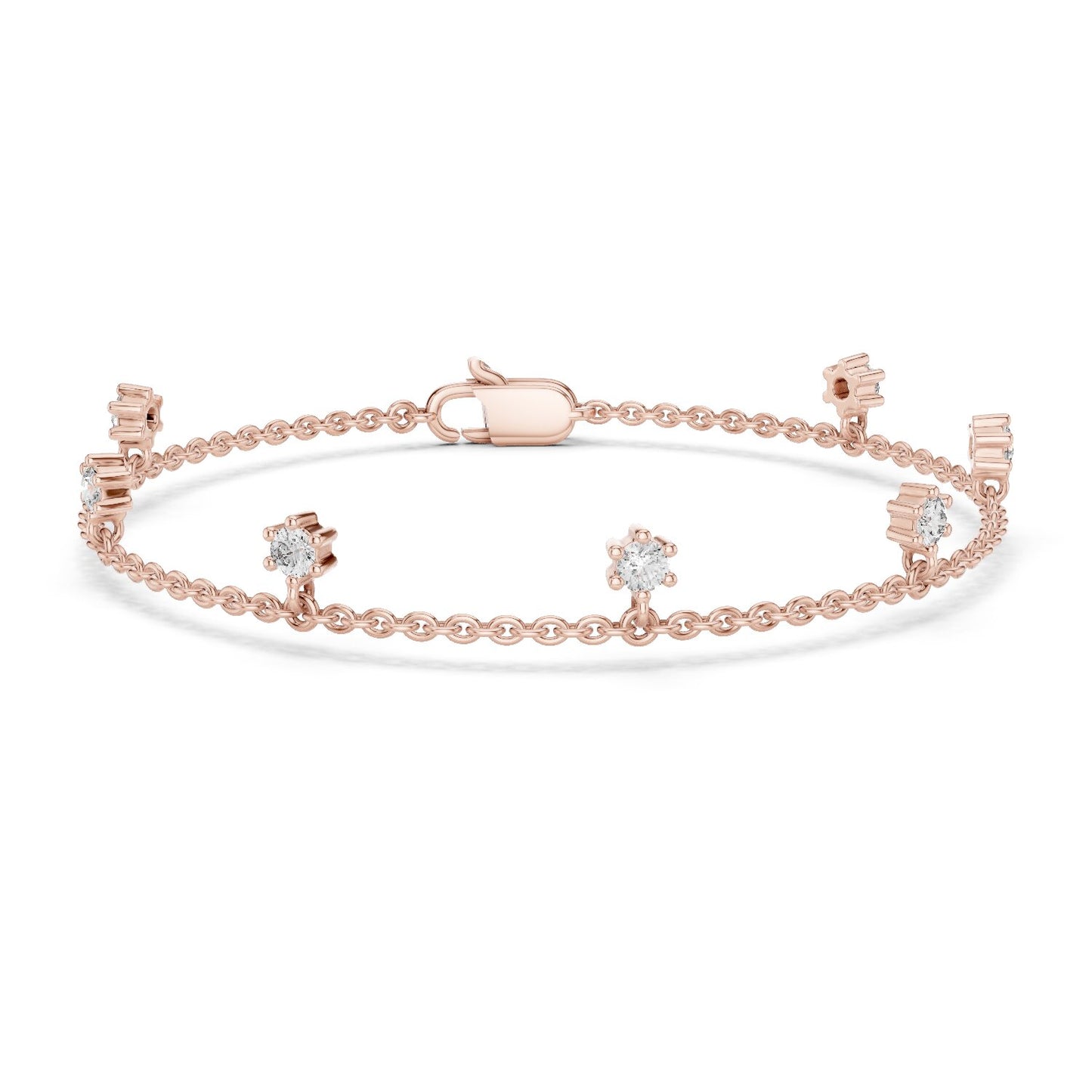 Emerald Station Lab Grown Diamond Bracelet