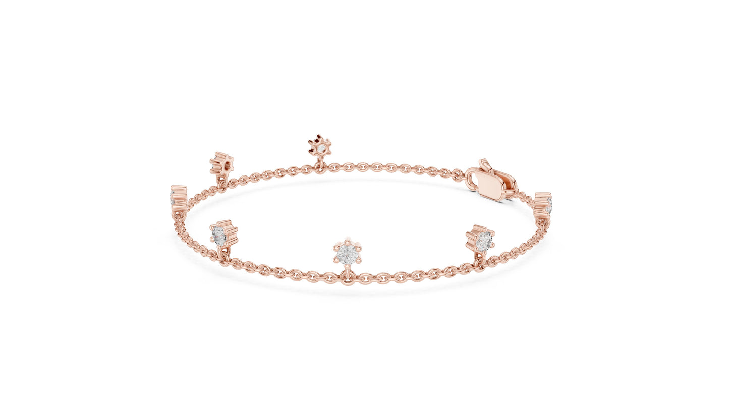 Emerald Station Lab Grown Diamond Bracelet