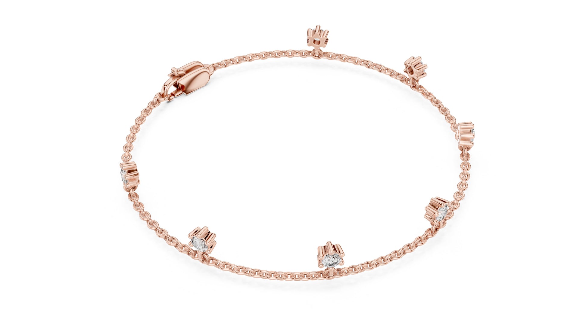 Emerald Station Lab Grown Diamond Bracelet