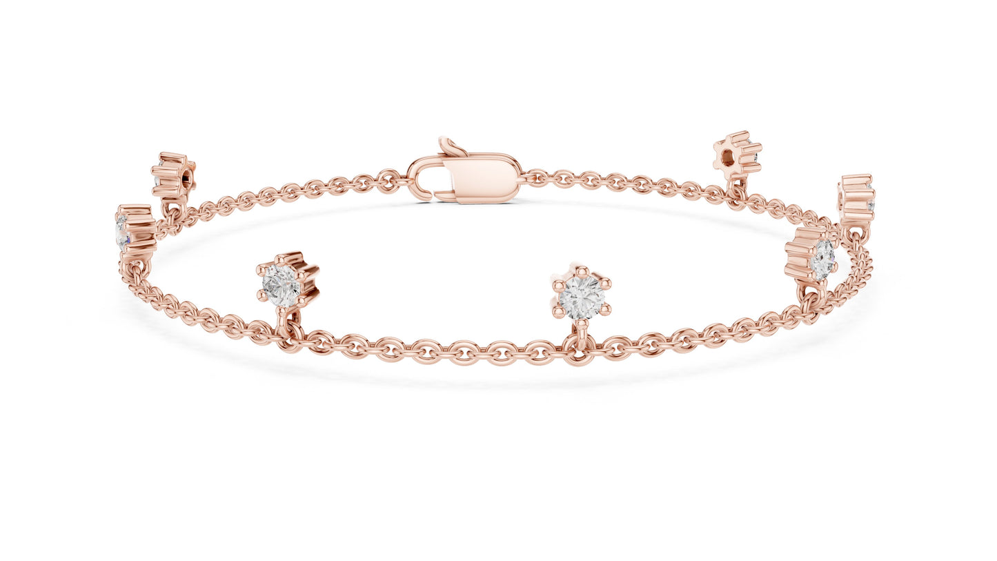 Emerald Station Lab Grown Diamond Bracelet