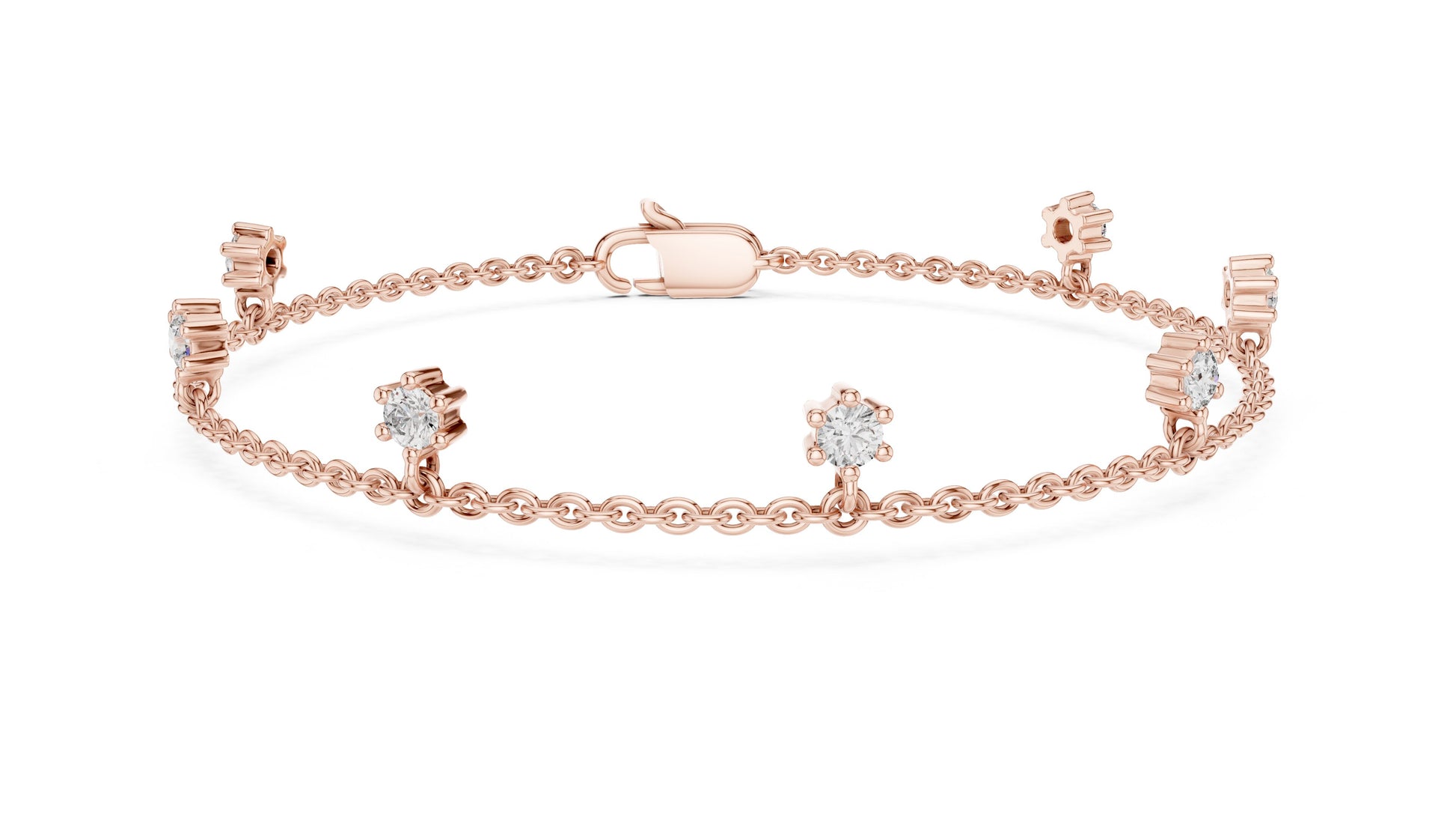 Emerald Station Lab Grown Diamond Bracelet