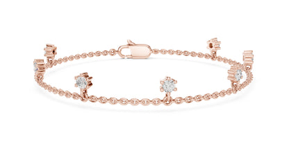 Emerald Station Lab Grown Diamond Bracelet