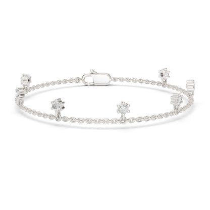Emerald Station Lab Grown Diamond Bracelet