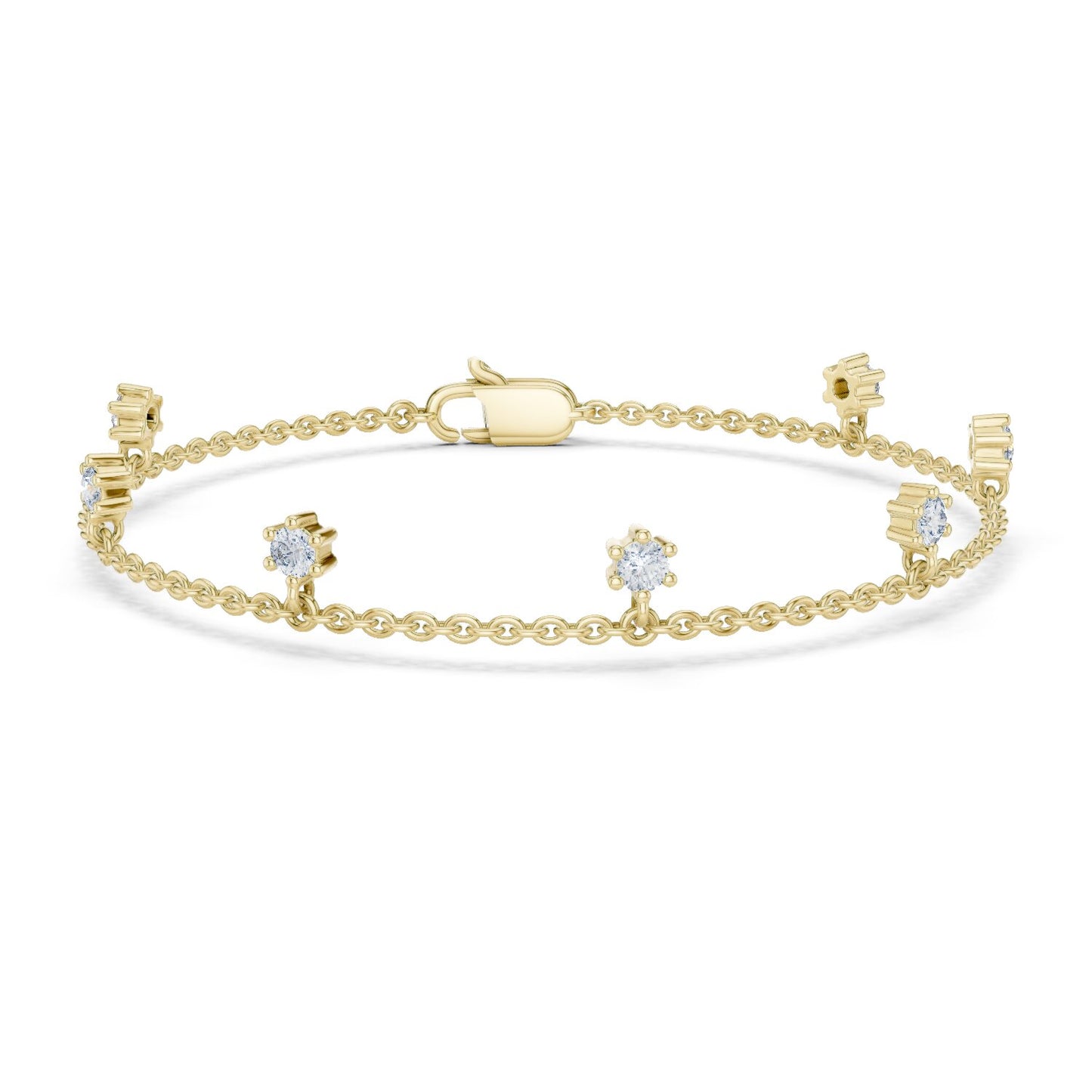 Emerald Station Lab Grown Diamond Bracelet