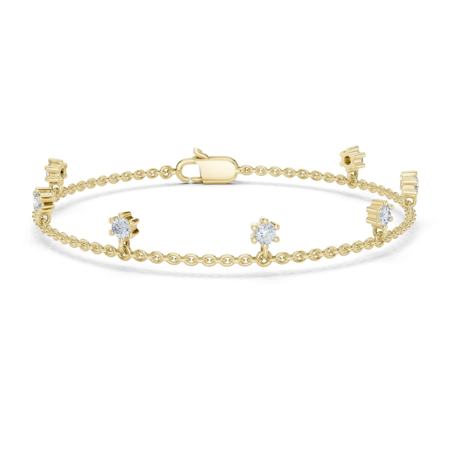 Emerald Station Lab Grown Diamond Bracelet