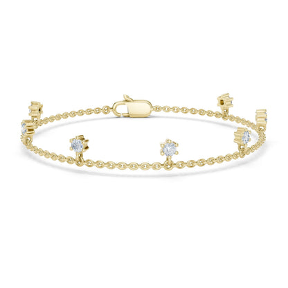 Emerald Station Lab Grown Diamond Bracelet