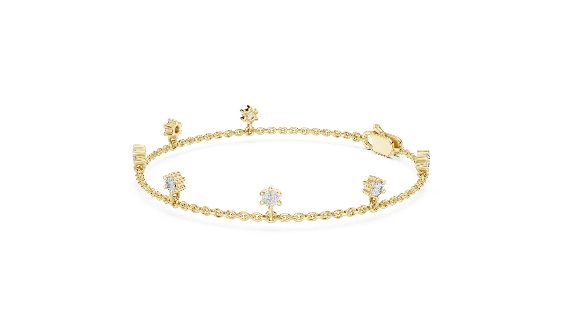 Emerald Station Lab Grown Diamond Bracelet