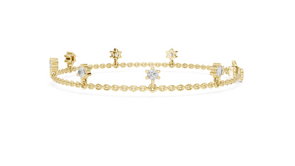 Emerald Station Lab Grown Diamond Bracelet